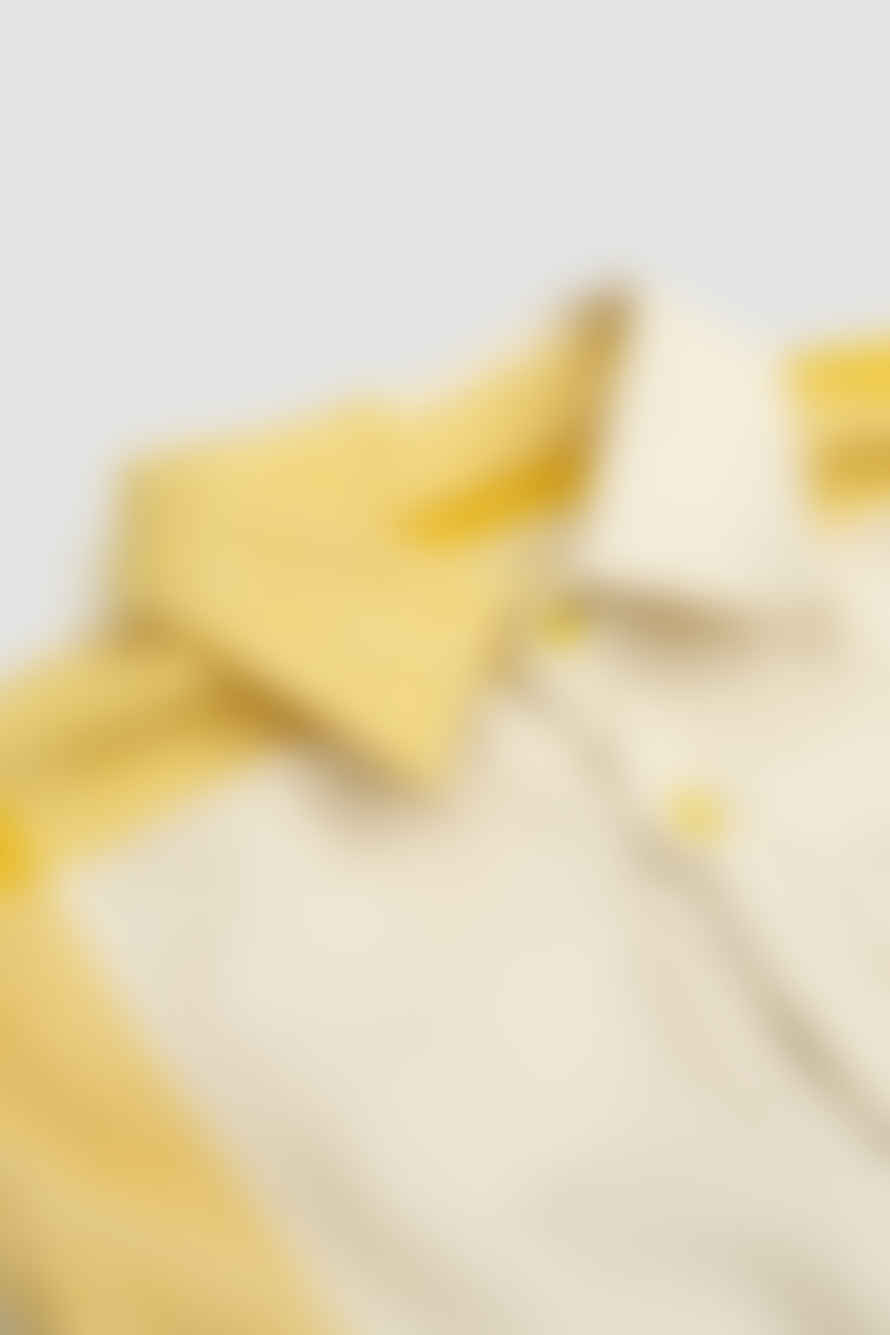  Portuguese Flannel Placement Shirt Ecru/Yellow