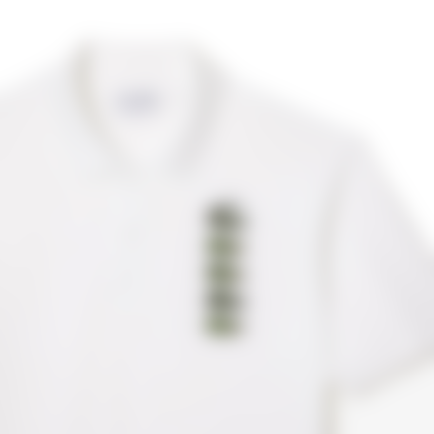 Lacoste Lacoste X Netflix Polo Pique Shirt Print Crocodile Insignia White