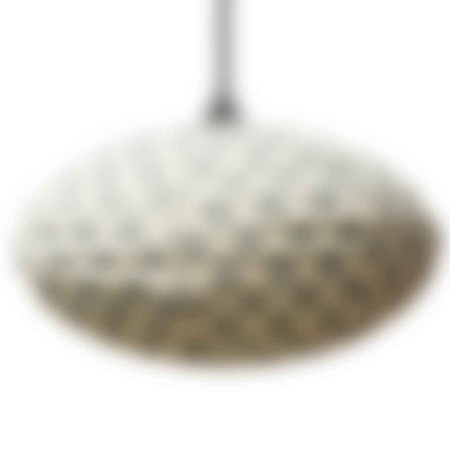 Curiouser and Curiouser Large 80cm Blue-grey On Cream Keru Cotton Pendant Lampshade
