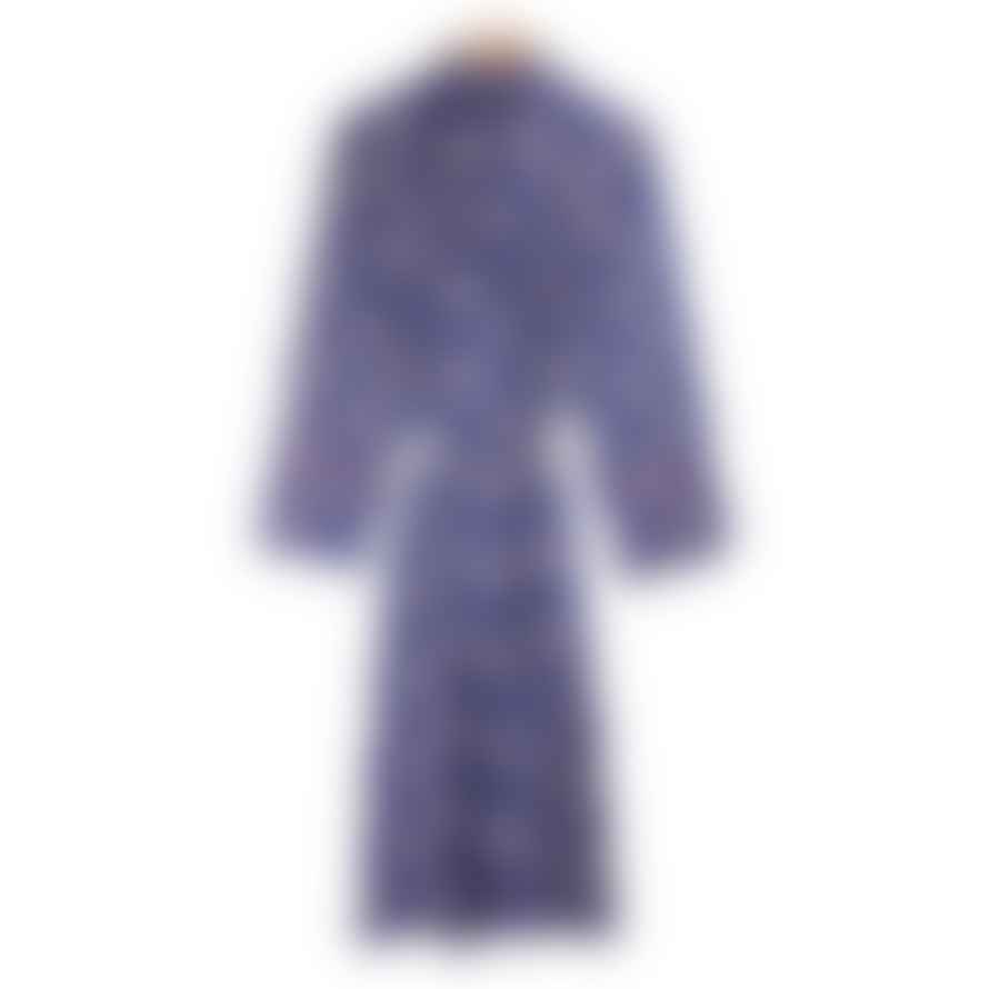 Bown of London Gatsby Paisley Dressing Gown - Navy