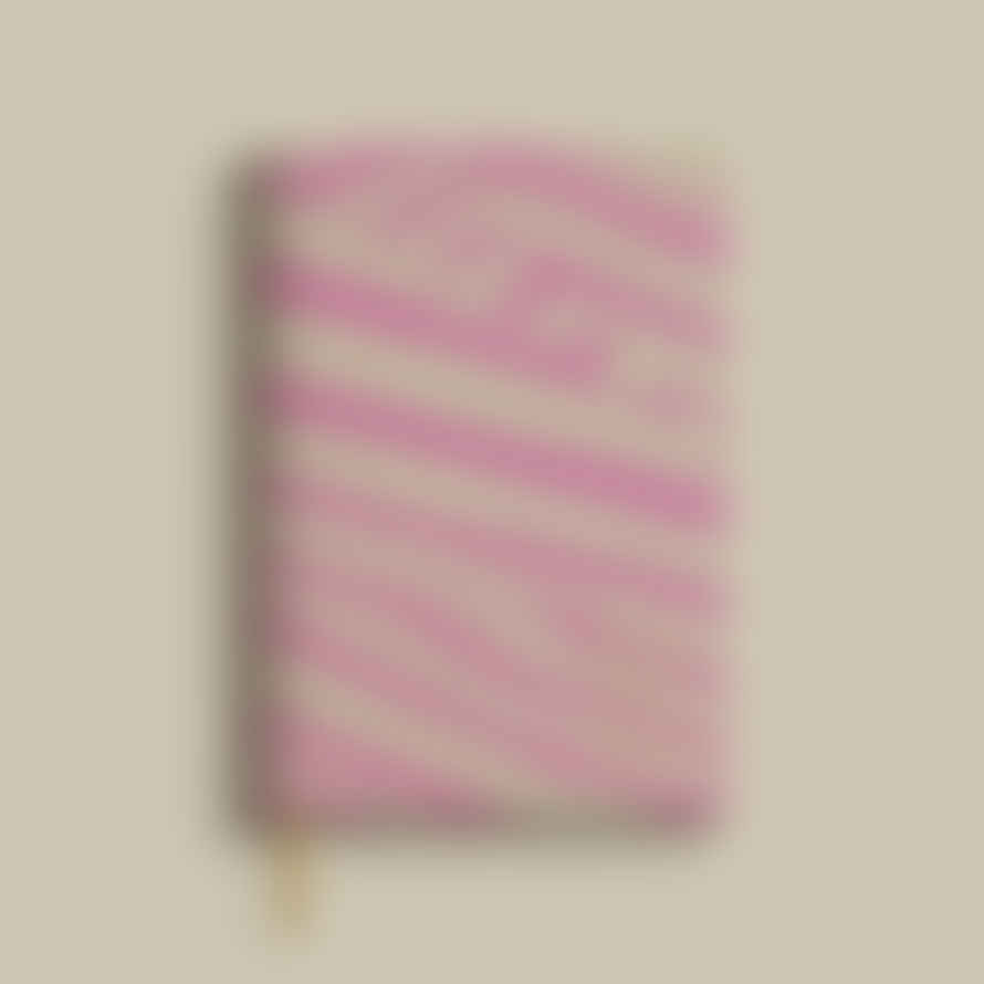 1973 2024 'blank Canvas' Handmade Diary, Pink & Cream