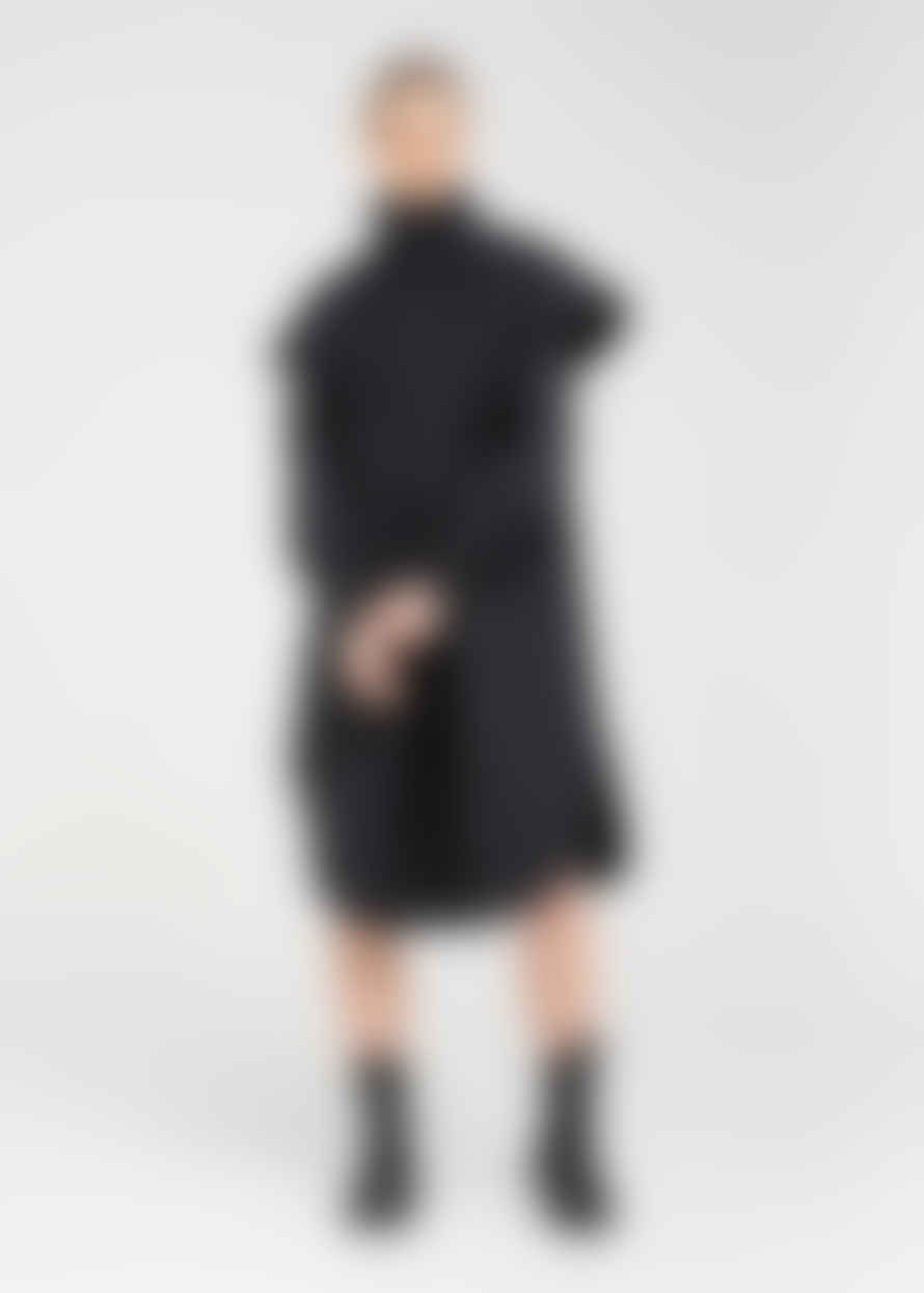 BRGN 'tyfon Black Tweed' Coat