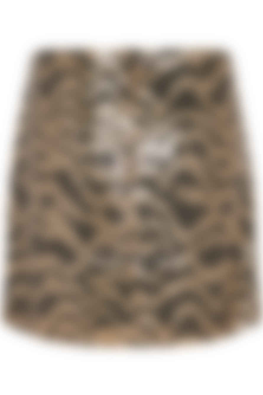 Soaked in Luxury  Slsusie Short Skirt | Gold Animal Sequins