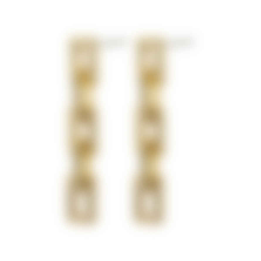 Pilgrim Coby Crystal Earrings - Gold