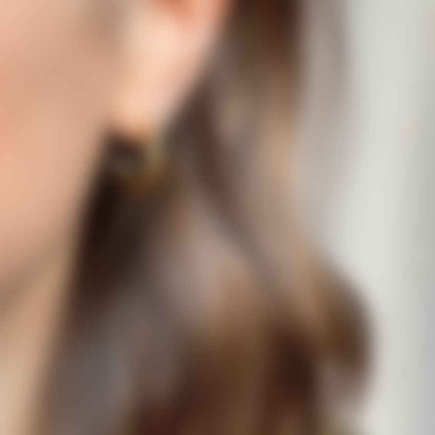 Little Nell Earrings 18k Gold Plated Twist Hoop
