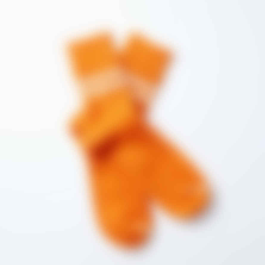 RoToTo Orange Merino Lambswool Socks