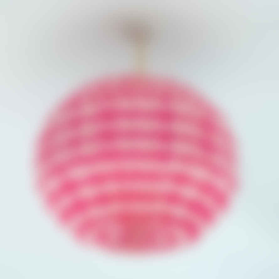 AARVEN Origami Paper Lamp Shade - Pink Globe