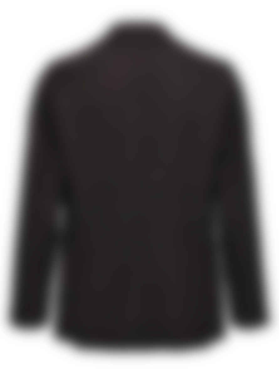Circolo 1901 Cn4136 Brown And Dark Blue Textured Wool Blend Jersey Blazer