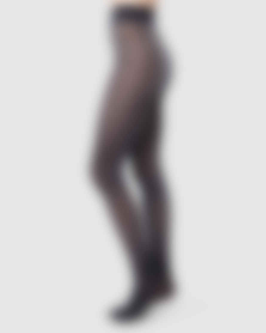 Swedish Stockings Cornelia Shimmery Tights | 40 Denier | Black