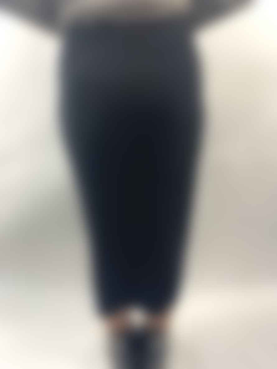 Grizas Black Straight Jersey Skirt - Black, Xs