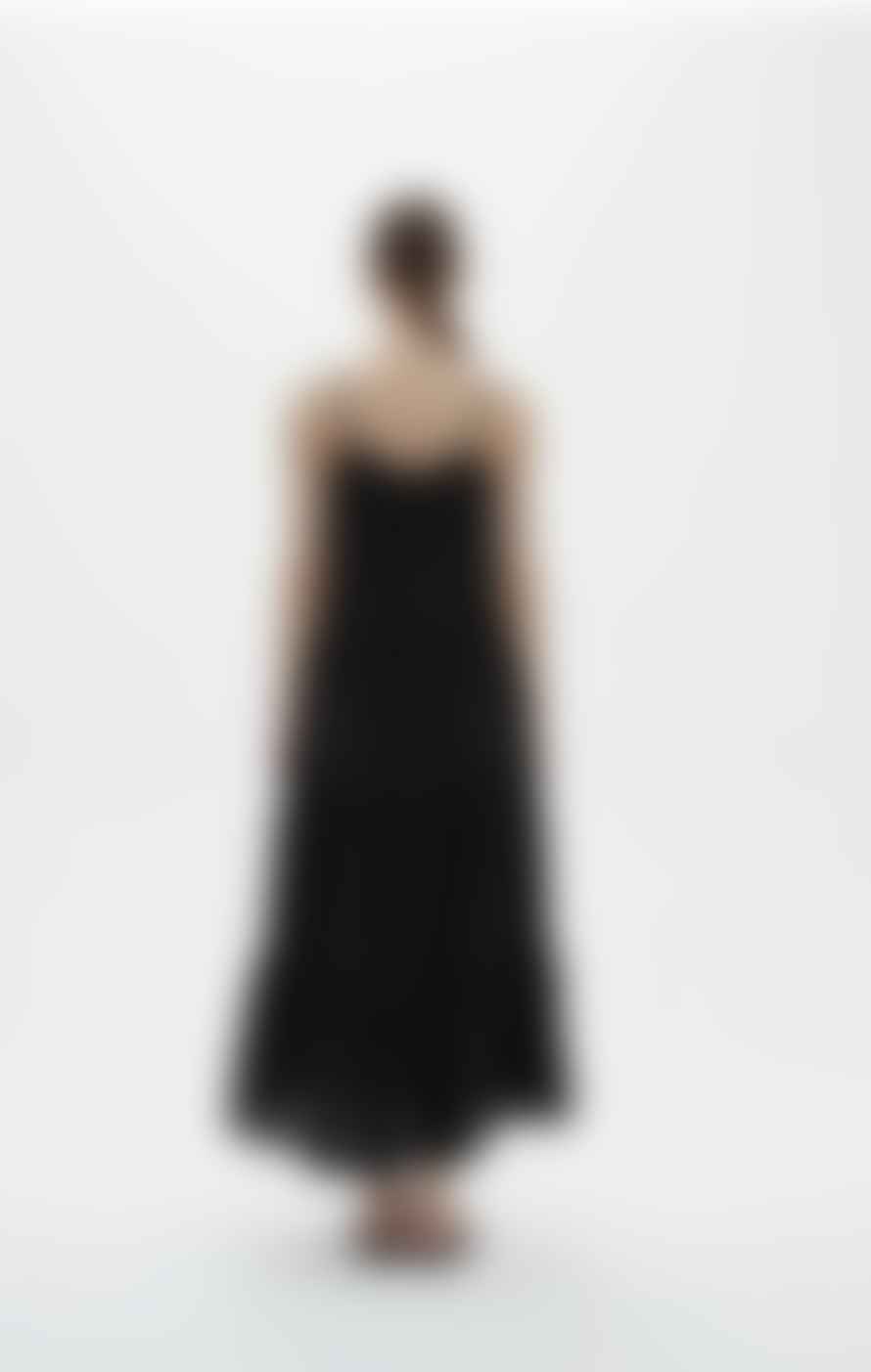 Tirelli Tirelli Cami Tiered Dress In Black