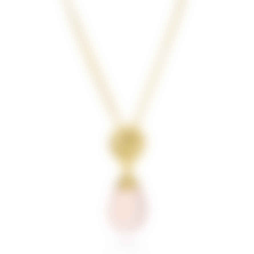 Azuni Azuni Faceted Stone Disc Necklace-pink