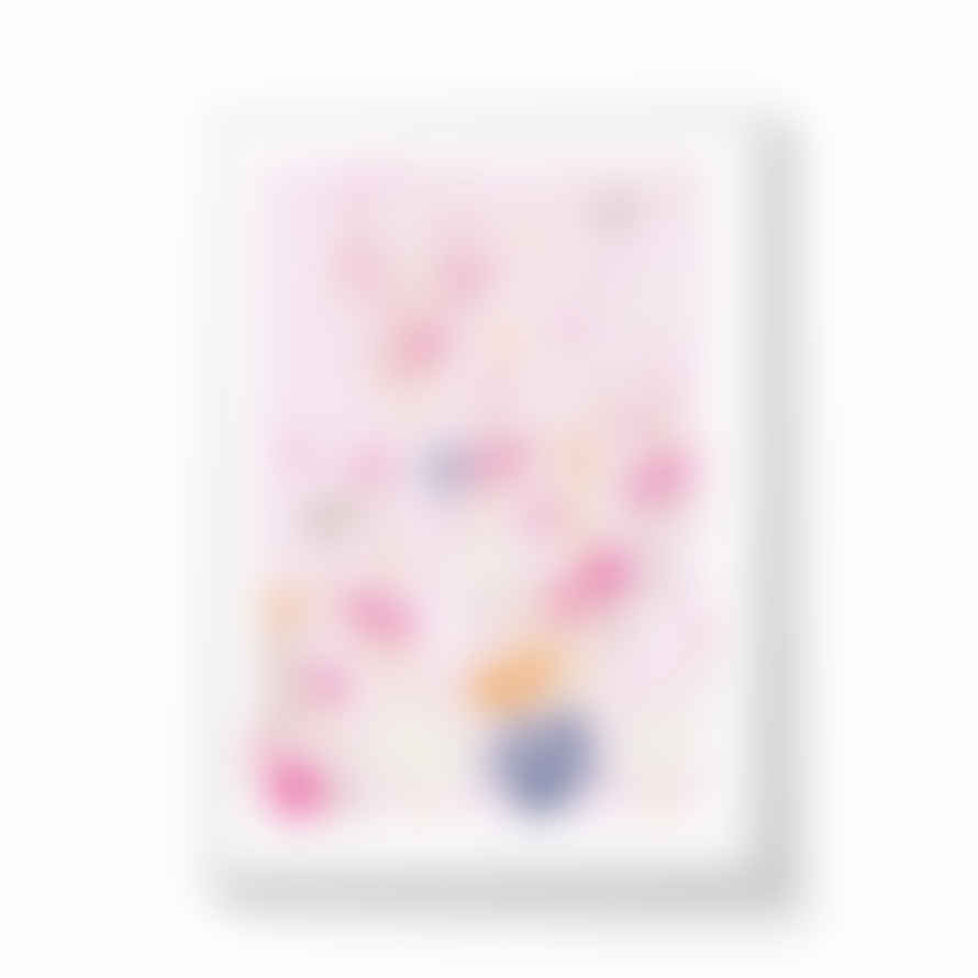 Zoe Mingos A4 Pink Flowers Framed Print