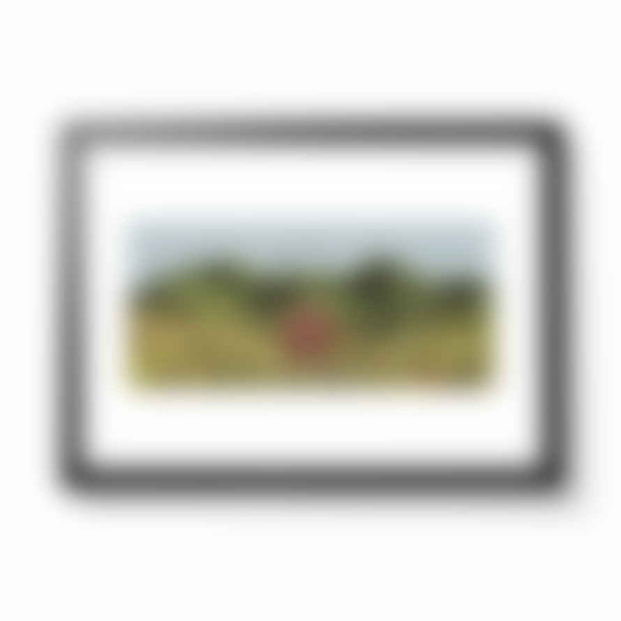 Aimee Mac A3 Red Cabin Framed Print
