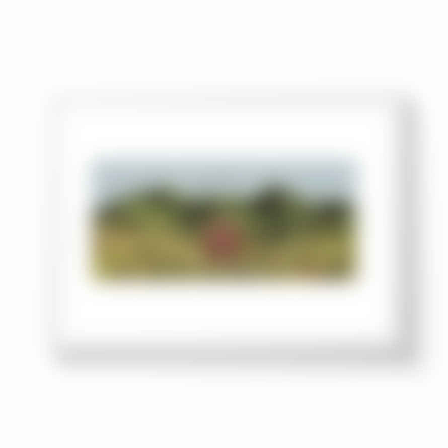 Aimee Mac A4 Red Cabin Framed Print