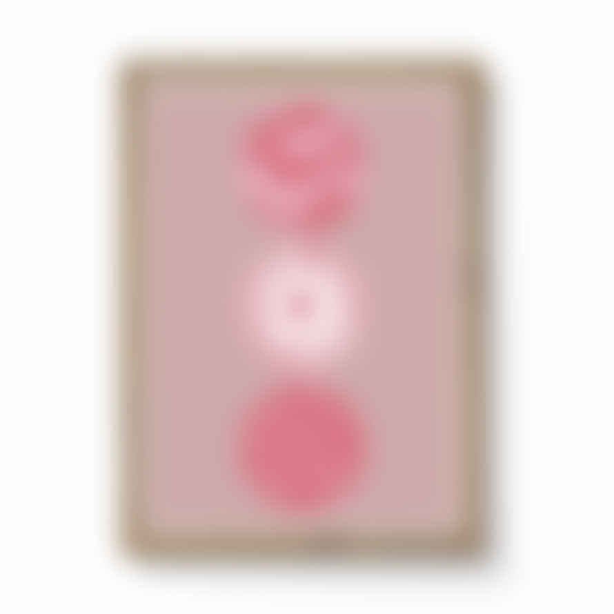Lauren Riley Fungi · Trio · Waxcap Pink A3 Framed Print