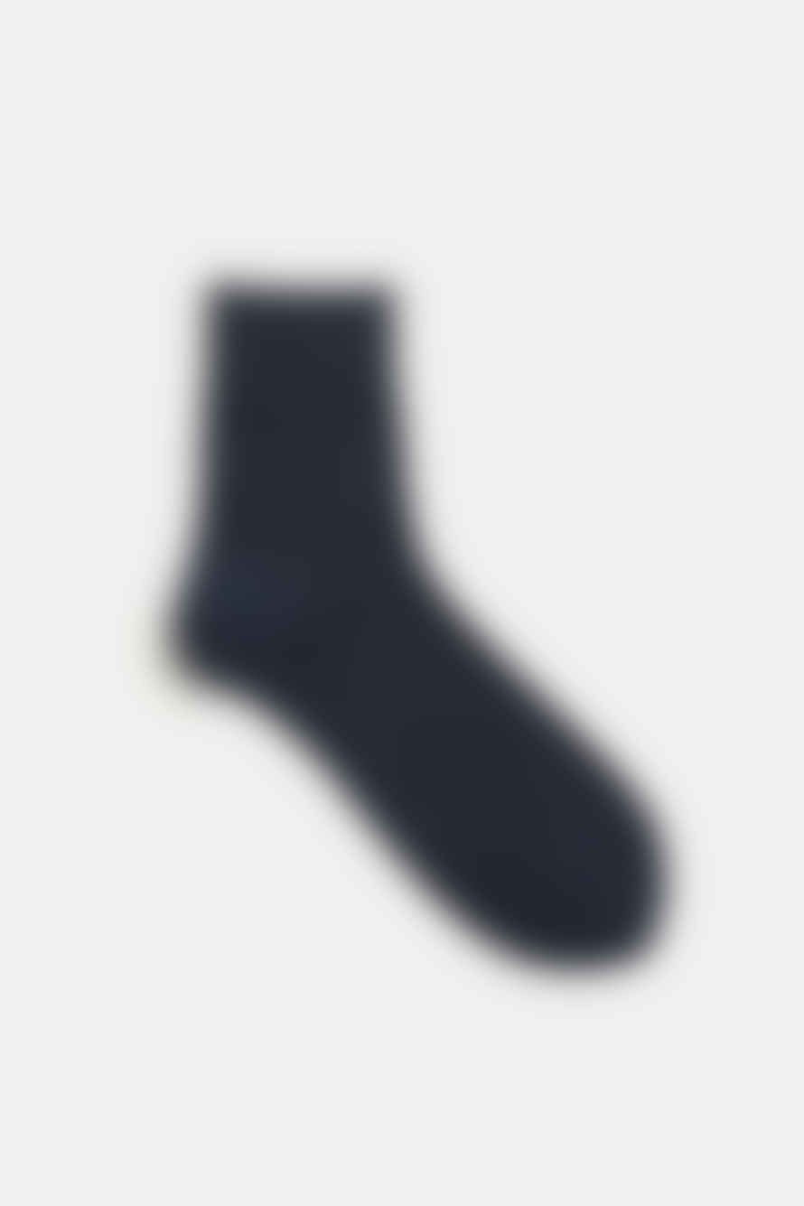 Tabio Dark Blue Sparkly Ankle Socks