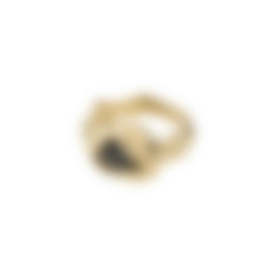 Pilgrim Gold Plated Recycled Statement Rhythm Ring 