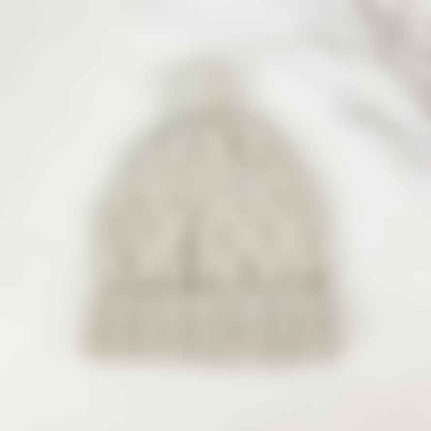 Aura Que Cosy Cable Knit Wool Bobble Hat