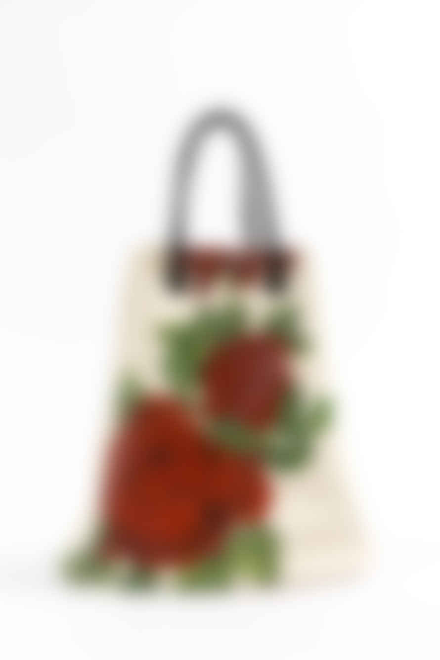 GINA McQUEN Hand-Painted Leather Bag | Ruby Red