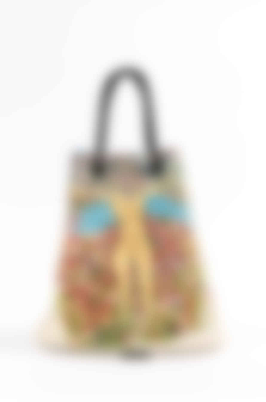 GINA McQUEN Hand-Painted Leather Bag | Lynx Spiritual Being