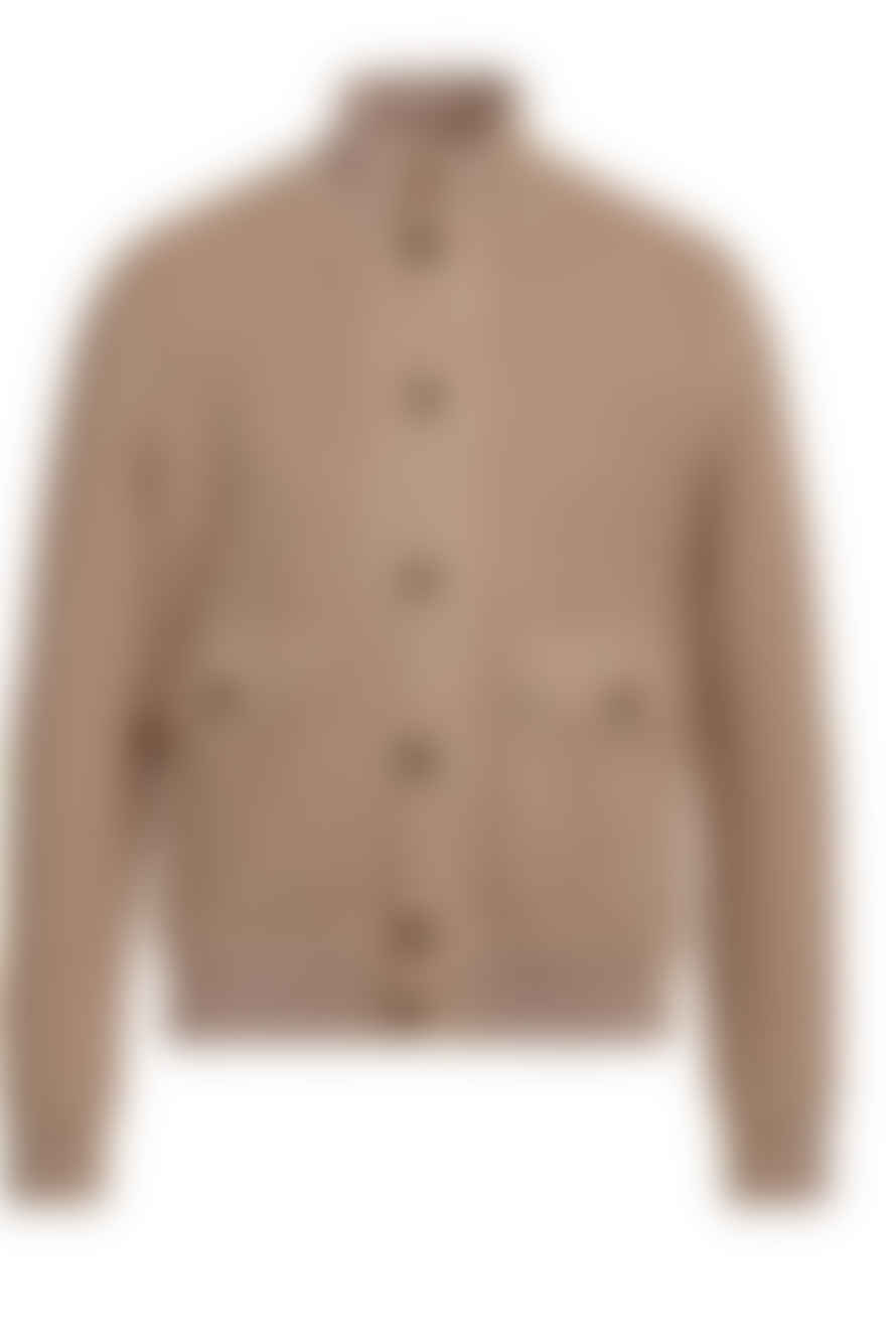 Circolo 1901 - Valstar Button Up Cardigan Jacket In Bronzo Caramel Colour Cn4019