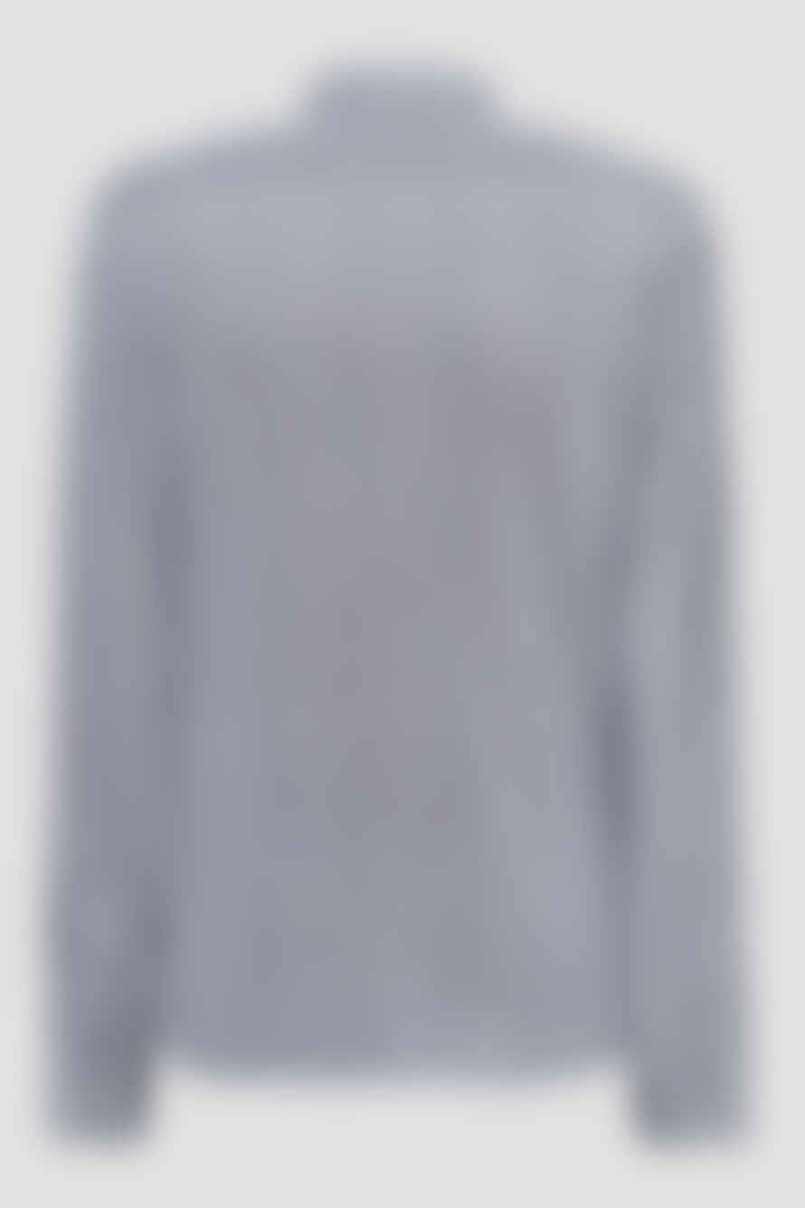 Hugo Boss Boss - C-hal-kent-c1 Dark Blue Slim Fit Shirt In Printed Cotton 50503198 405
