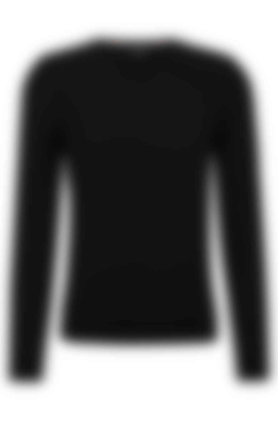 Hugo Boss Boss - Leno-p Black Slim Fit Sweater In Virgin Wool 50468239 002