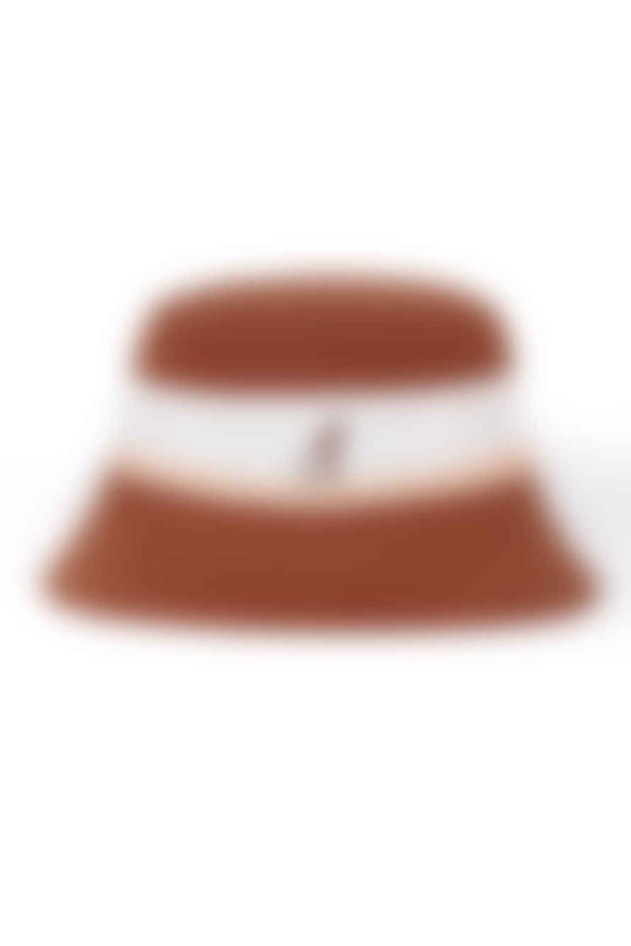 Kangol Bermuda Stripe Bucket Hat Mahogany