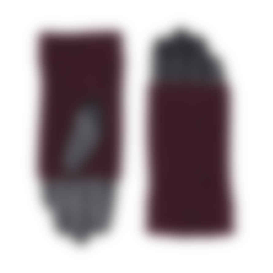 Markberg Helly Leather Glove - Black/burgundy
