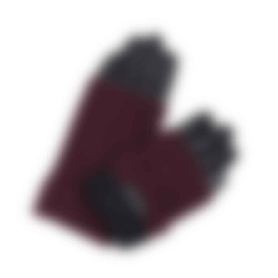 Markberg Helly Leather Glove - Black/burgundy