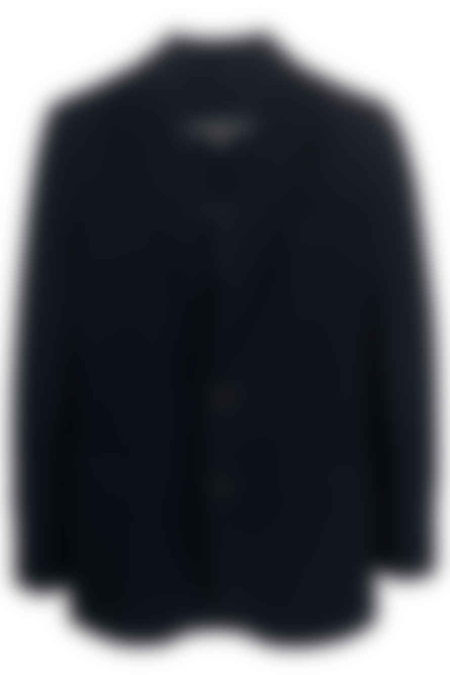 Circolo 1901 Blu Navy Textured Wool Jersey Blazer CN4133