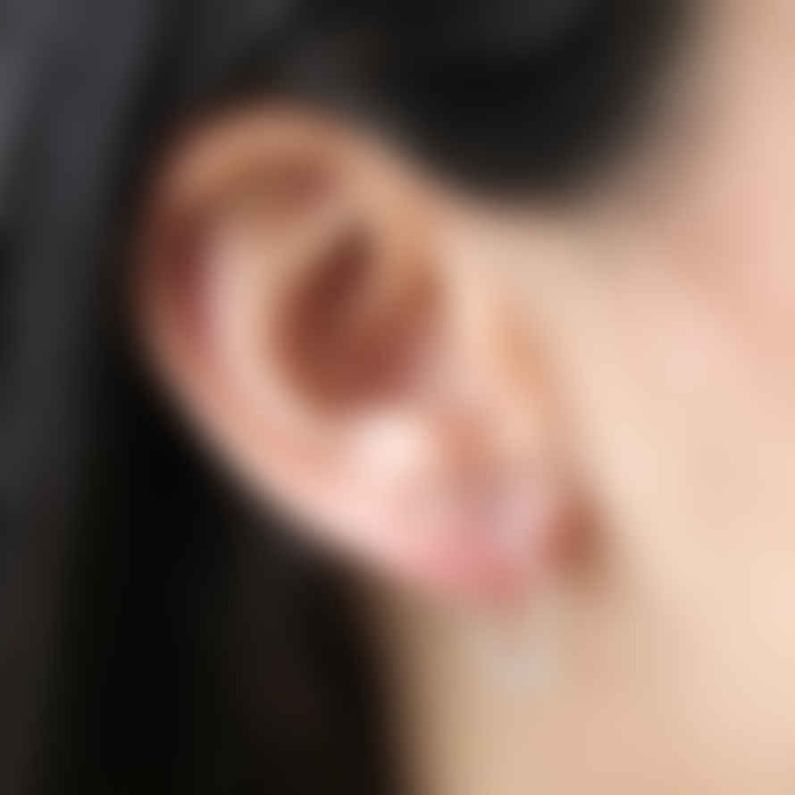 Lisa Angel Wavy Line Hoop Earrings In Silver