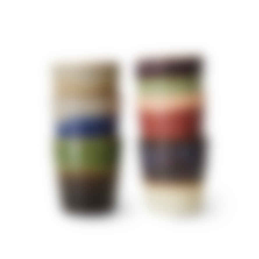 HK Living 70s Ceramics: Coffee Mugs | Grounding | Set Of 6
