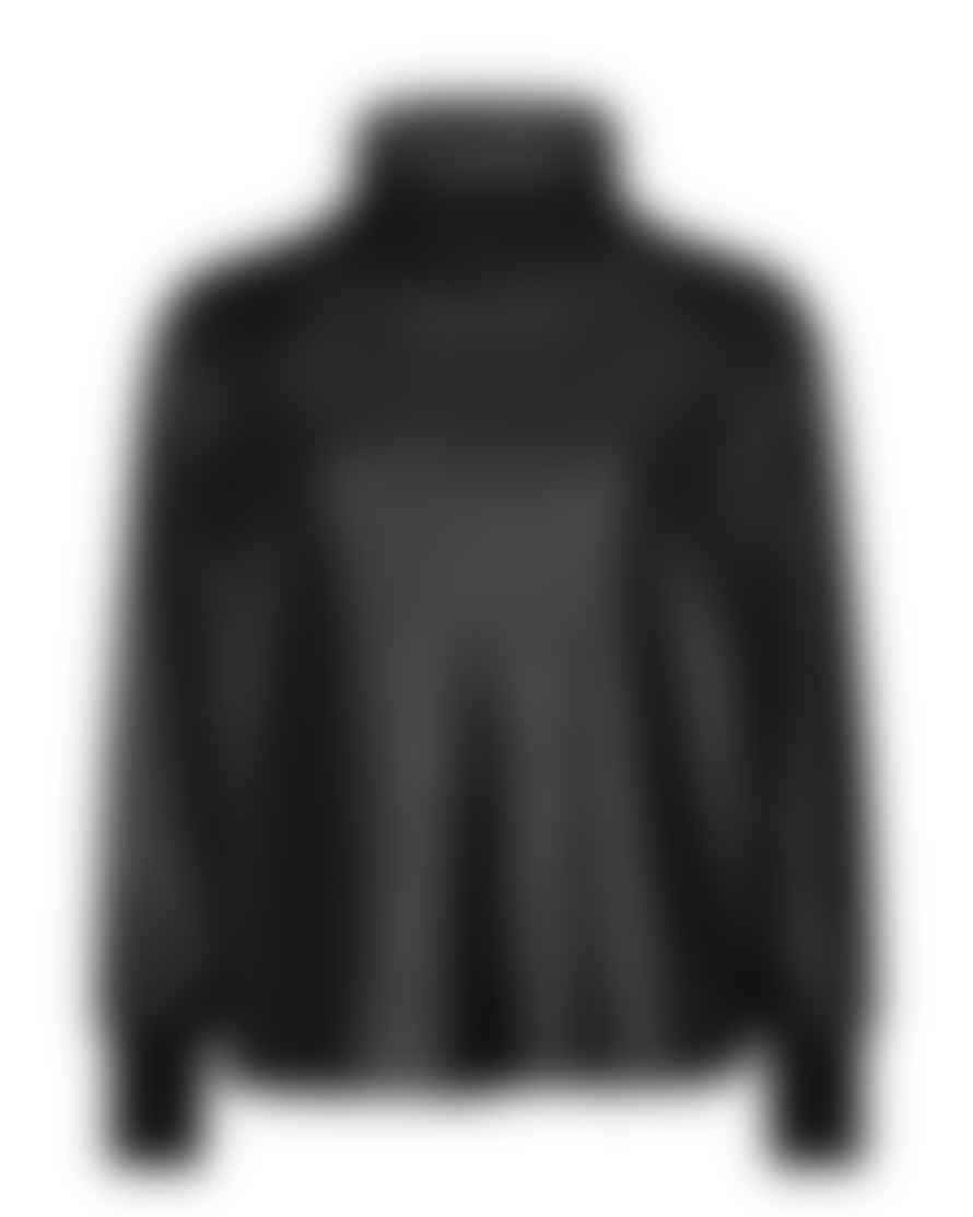 Mos Mosh Hunt Foil Roll Neck Sweatshirt - Black