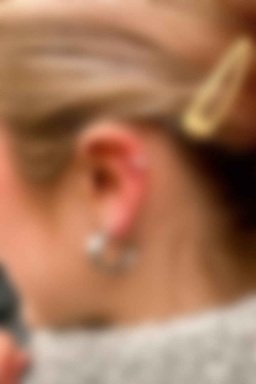 Annie Mundy Mundy Wave Silver Ear Cuff