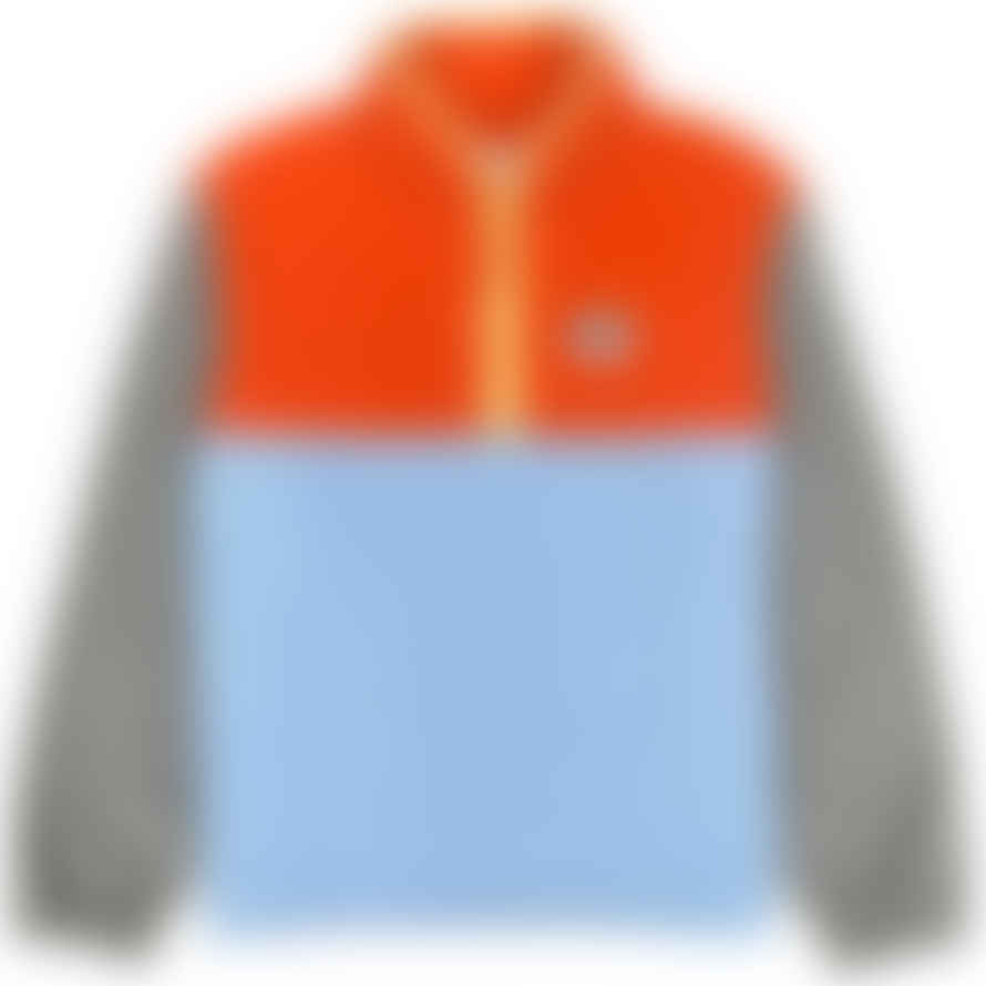 Fresh Yvon Half Zip Fleece Pullover Orange