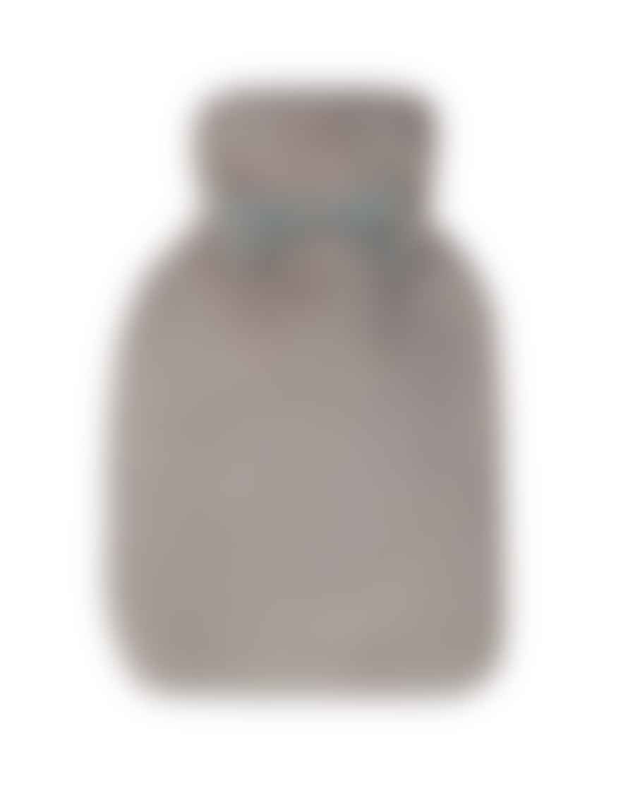 Chalk Teddy Hot Water Bottle Luxury Fur Taupe