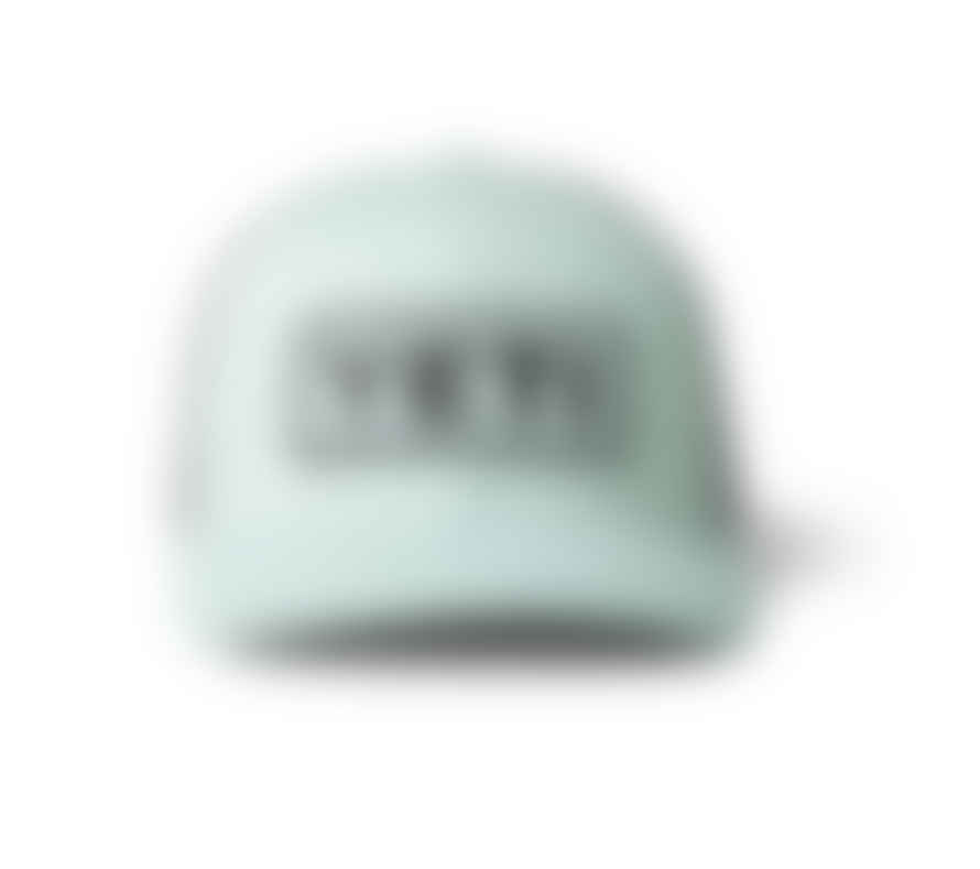 Yeti Leather Logo Badge Trucker Cap Ice Mint