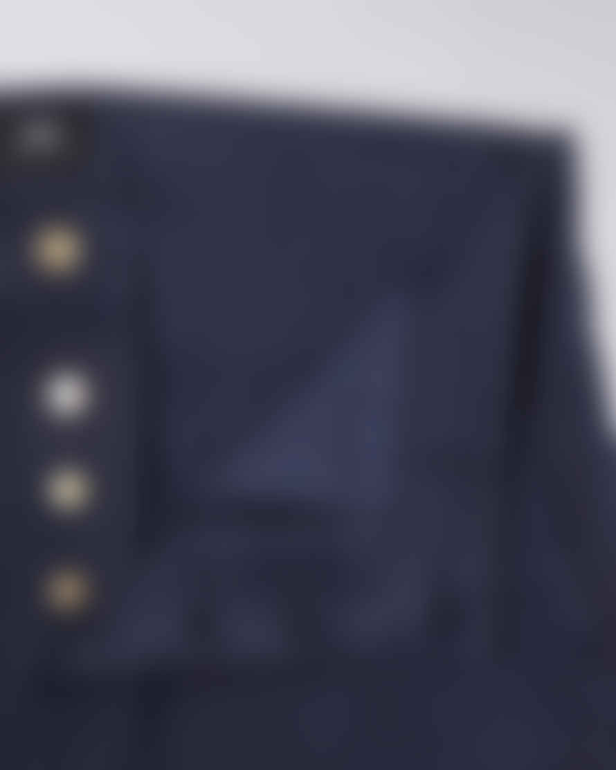 Edwin Regular Chino PFD Compact Twill Navy Blazer Garment Dyed