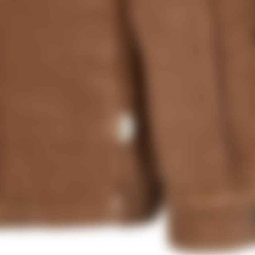 Folk Chunky Cord Patch Overshirt - Brown