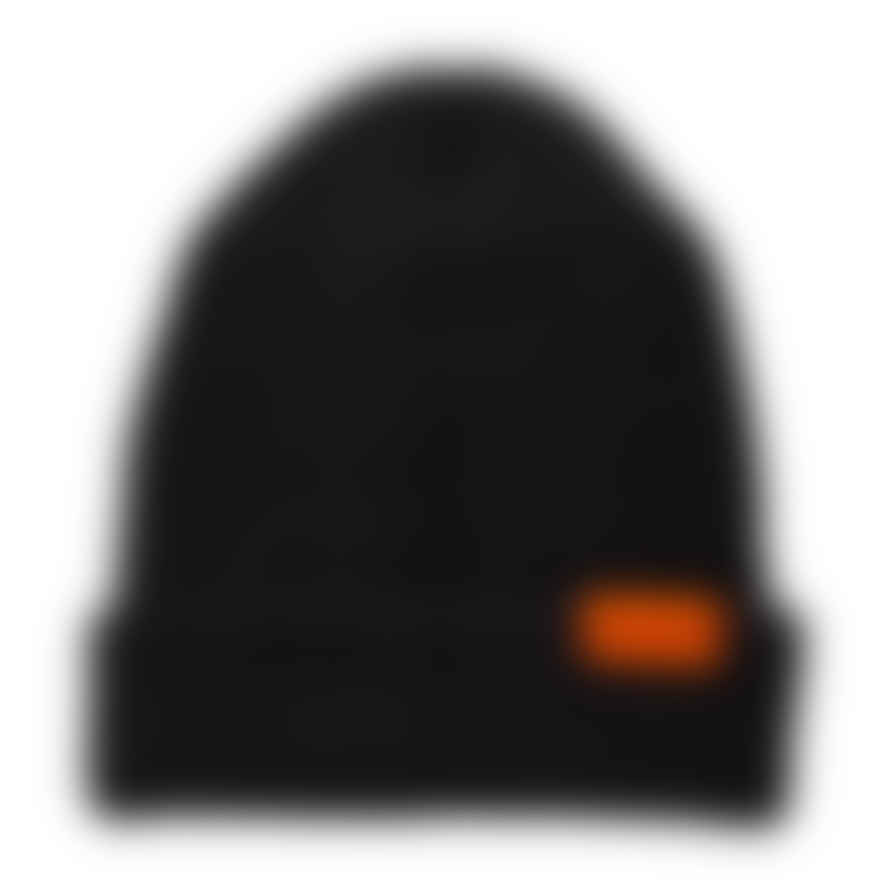 Red Wing Shoes Merino Wool Knit Beanie Hat - Black