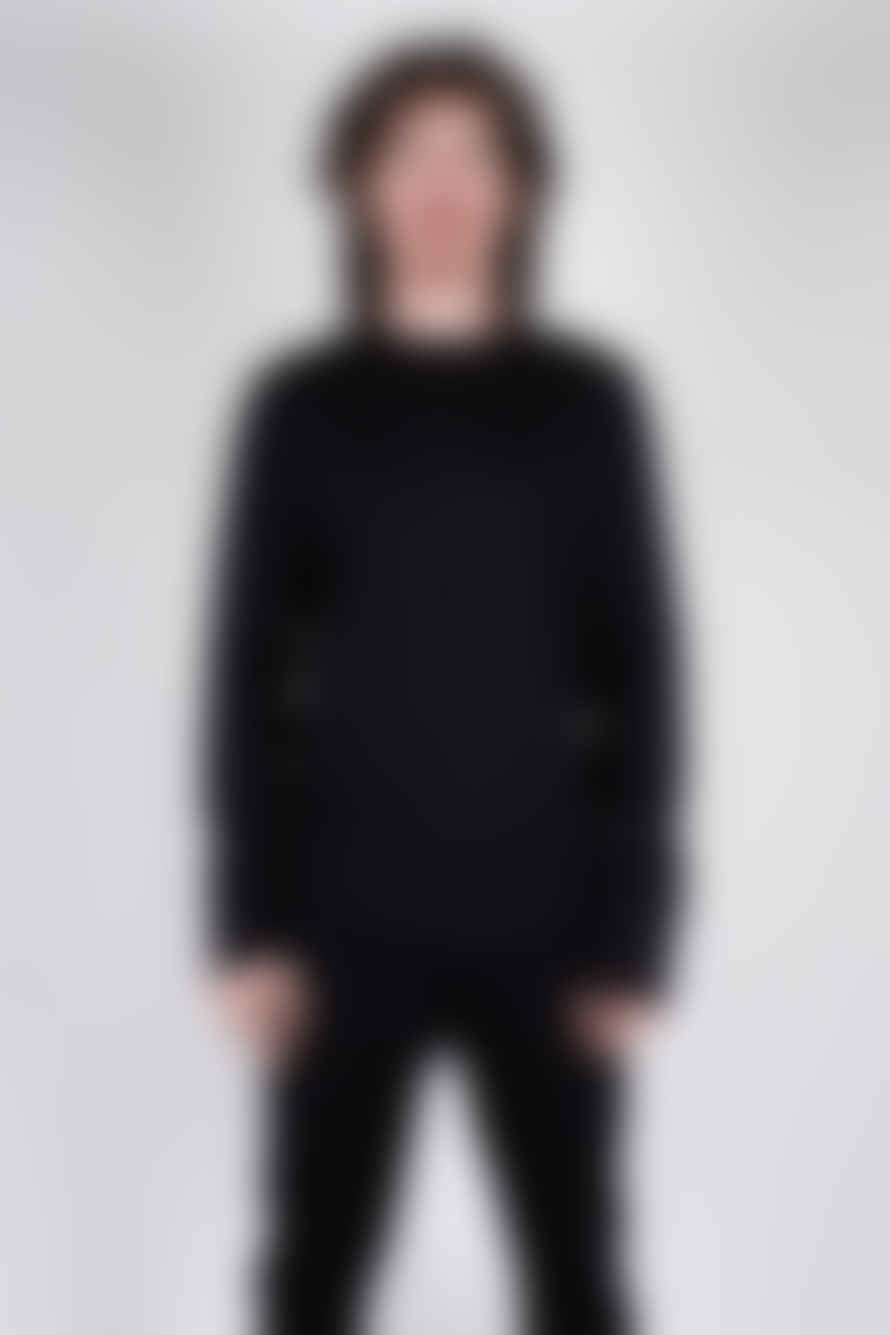 Hannes Roether Boiled Wool Sweatshirt Black