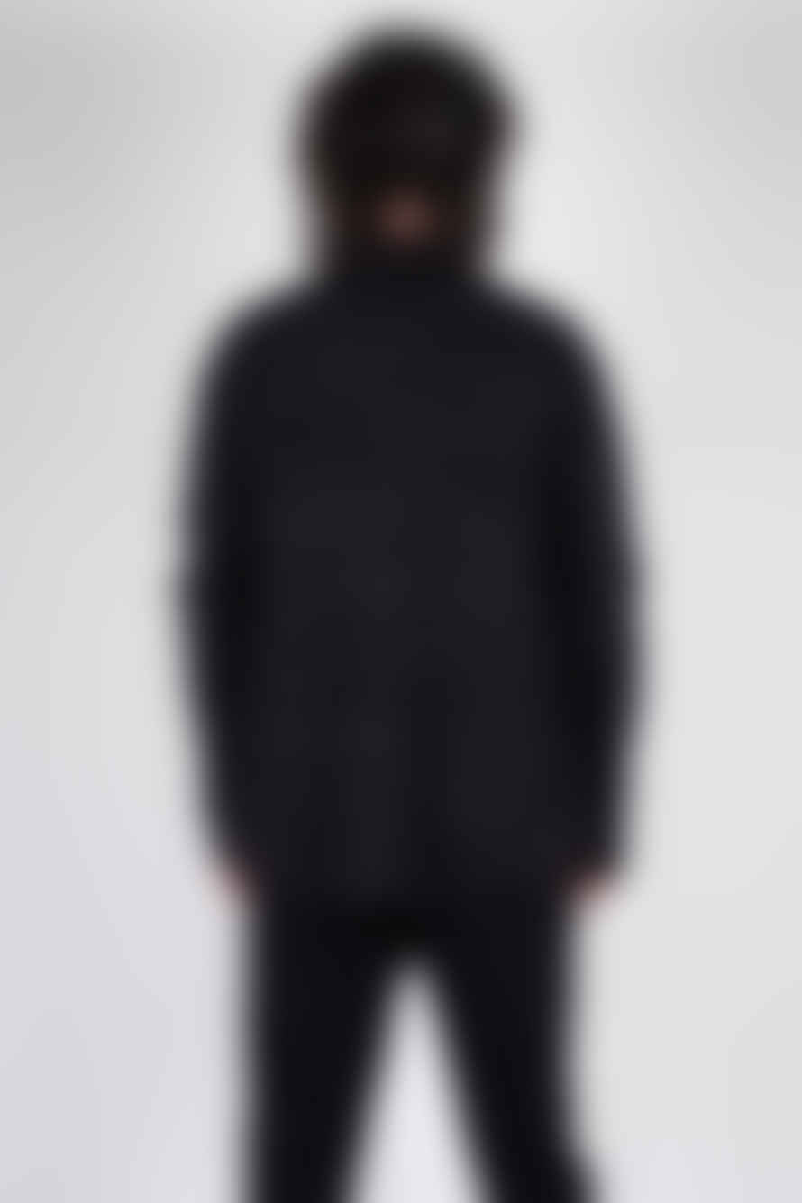 Hannes Roether Slim Fit Wool Cardigan Black/Livid