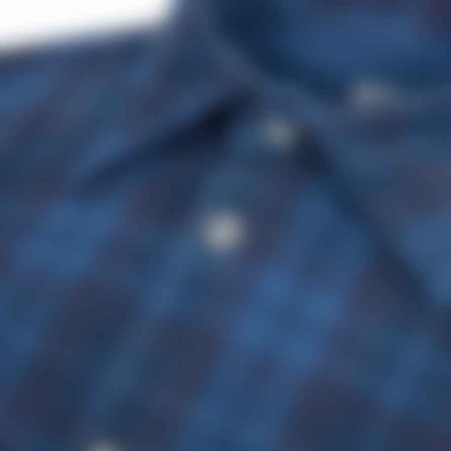 Universal Works Cord Check Shirt - Blue