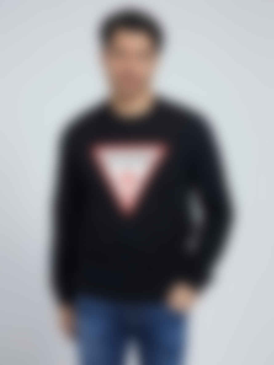Guess Triangle Logo Sweatshirt Black