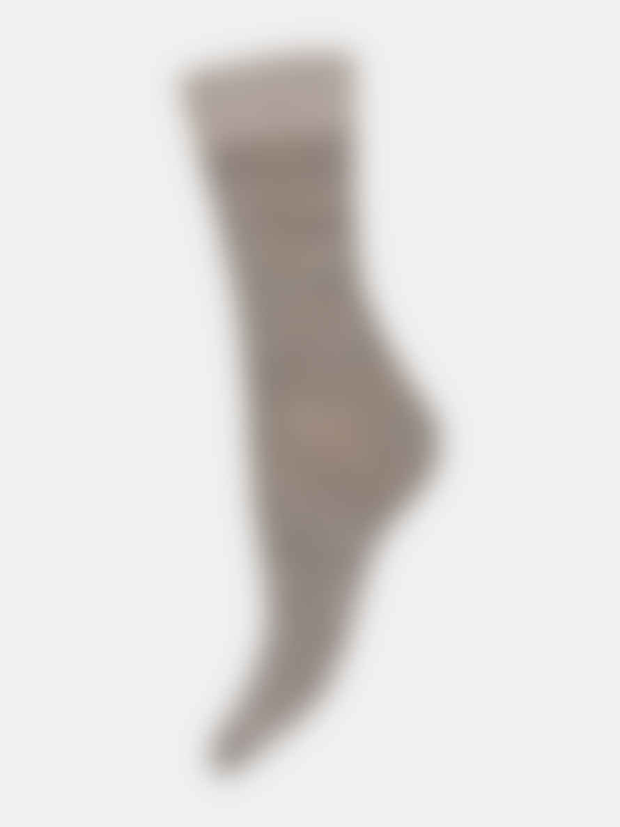 mp Denmark Erina Wool Rib Socks - Light Grey Melange