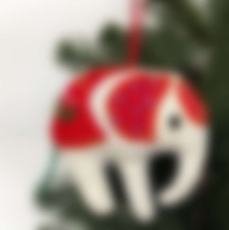 BaSE Elephant & Tiger Christmas Tree Decoration