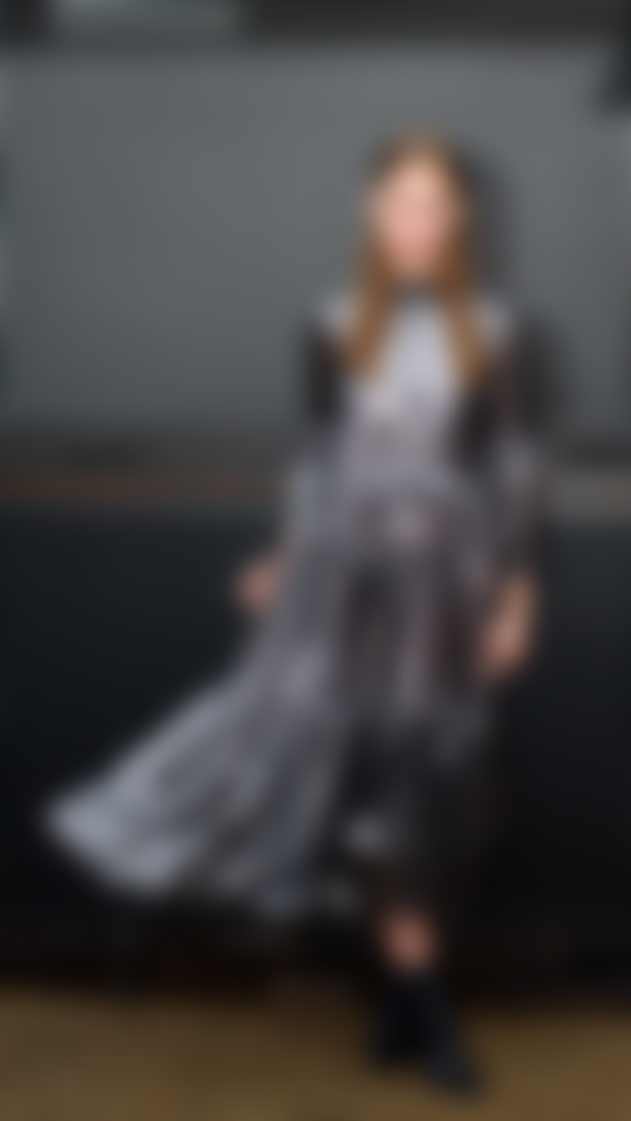 Percy Langley Minkie Silver Dress Size 10-12