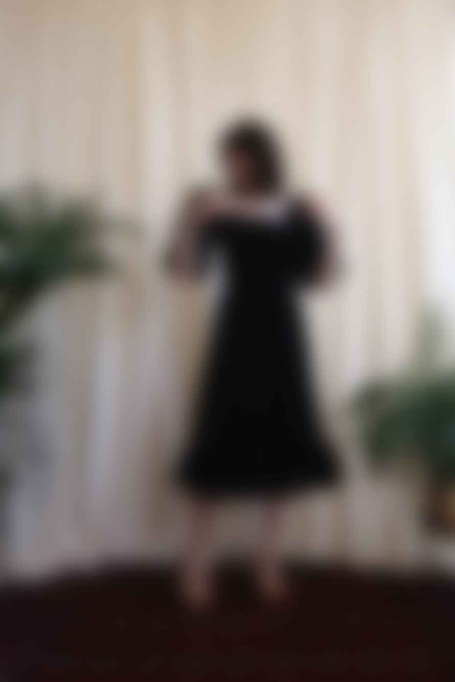 Mary Benson Priscilla Black Velvet Dress